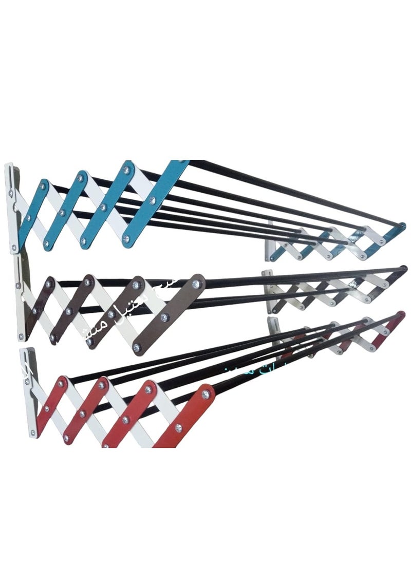 Generic - elshabah folding wall clothes rack, steel, size 100 cm - Image 1