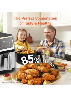 NextWave Air Fryer Smart Touch 10L Large Capacity 6 Presets One-touch Panel 360° Turbo Airflow Tech LCD Touch Display Healthy Oil Free Nonstick & Dishwasher-Safe Basket Air Fryer  - Image 3