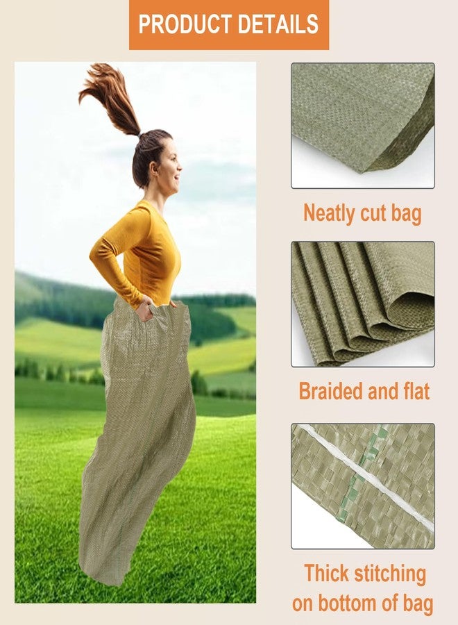 ECcandiedhaws 20Pcs Potato Sack Race Bags Large Size Game Race Bag Set Suitable for Carnival Easter Christmas Outside Lawn Sports Games, Birthday Parties, Outdoor Family Gatherings, Barbecues - Image 3