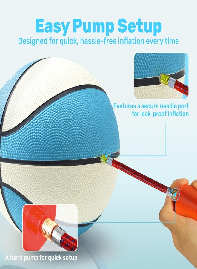 Sloosh 2 Packs 7" Pool Basketballs, Great for Floating Water Basketball Hoops, Swimming Water Toy for Kids and Adults, Pool Games Pool Party (Aquablue) - Image 2