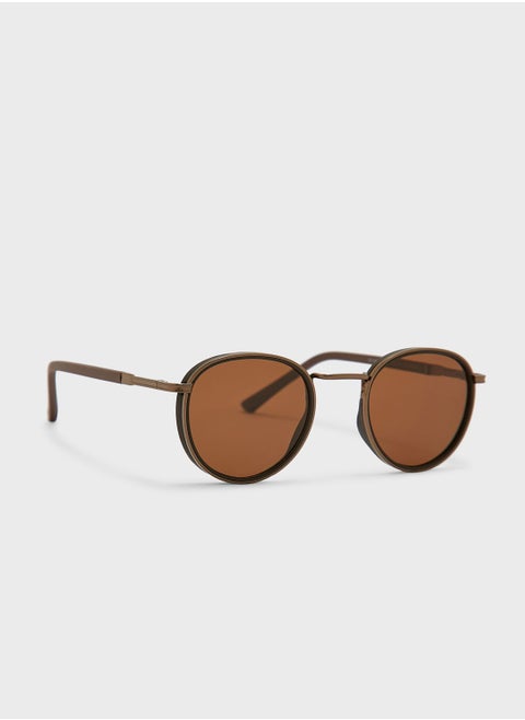 Polarized Round Sunglasses