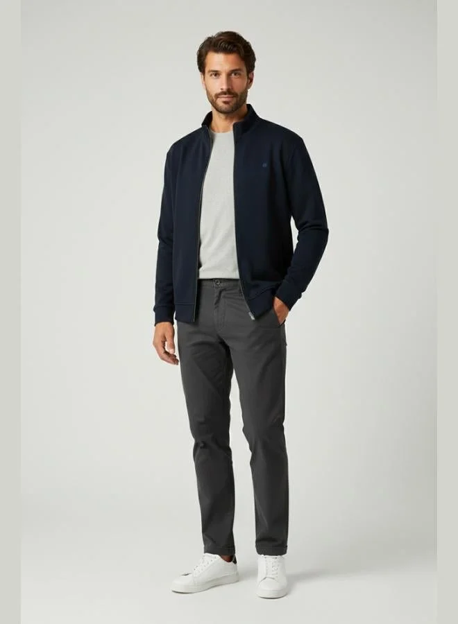 Buratti  Buratti Cotton Blend Regular Fit Stand-Up Collar Cardigan for Men 5901223 for Men | Best Price UAE