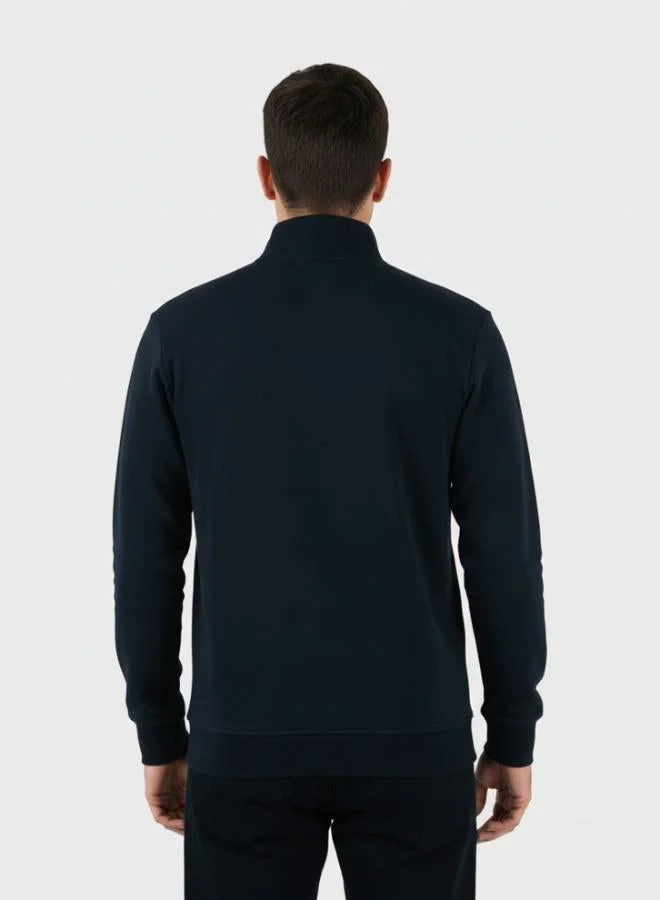 Buratti  Buratti Cotton Blend Regular Fit Stand-Up Collar Cardigan for Men 5901223 for Men | Best Price UAE