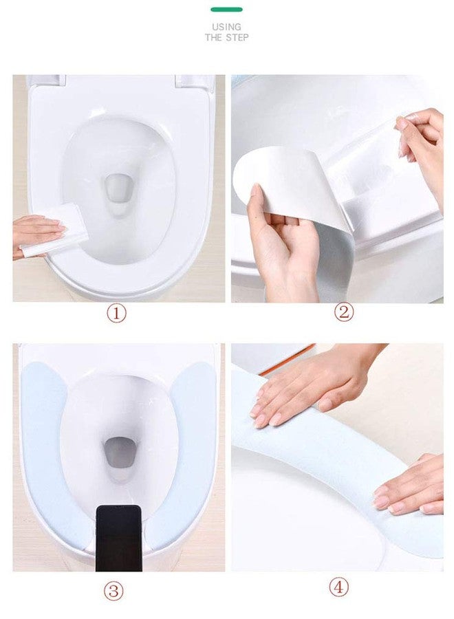 Viseaga 4 Pack Bathroom Warmer Toilet Seat Cover Pads - Image 3
