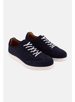 Algspar Men Lace Up Casual Shoes, Navy  - Image 1