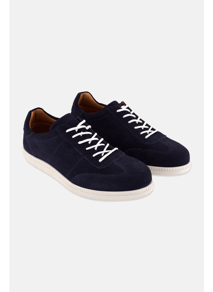 Algspar Men Lace Up Casual Shoes, Navy  - Image 1