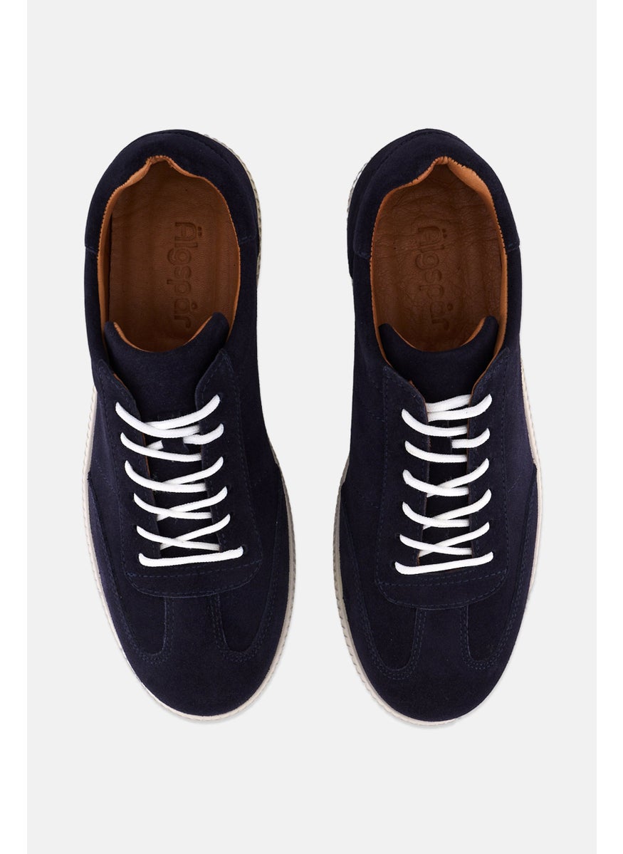 Algspar Men Lace Up Casual Shoes, Navy  - Image 4