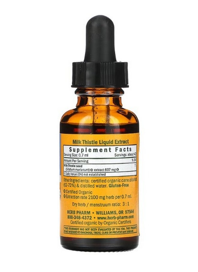 HERB PHARM - Milk Thistle 1 fl oz 30 ml - Image 1