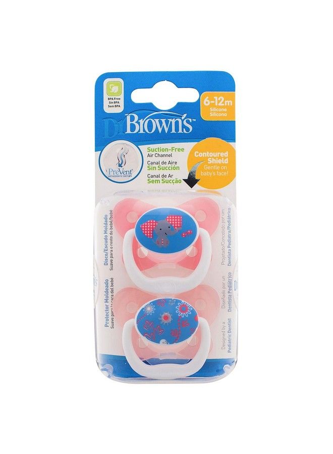 db Dr. Brown'S Prevent Butterfly Shield Pacifier Pink (Pv22302) - Image 2