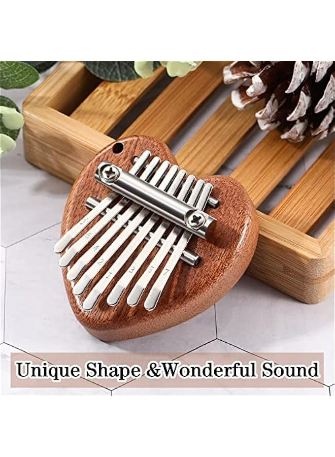 Generic Mini Thumb Piano 8 Key Finger Kalimba Oval Bear Hand Musical Instruments Kid Adult  Birthday Party Gift (2.7 Inch)  - Image 5