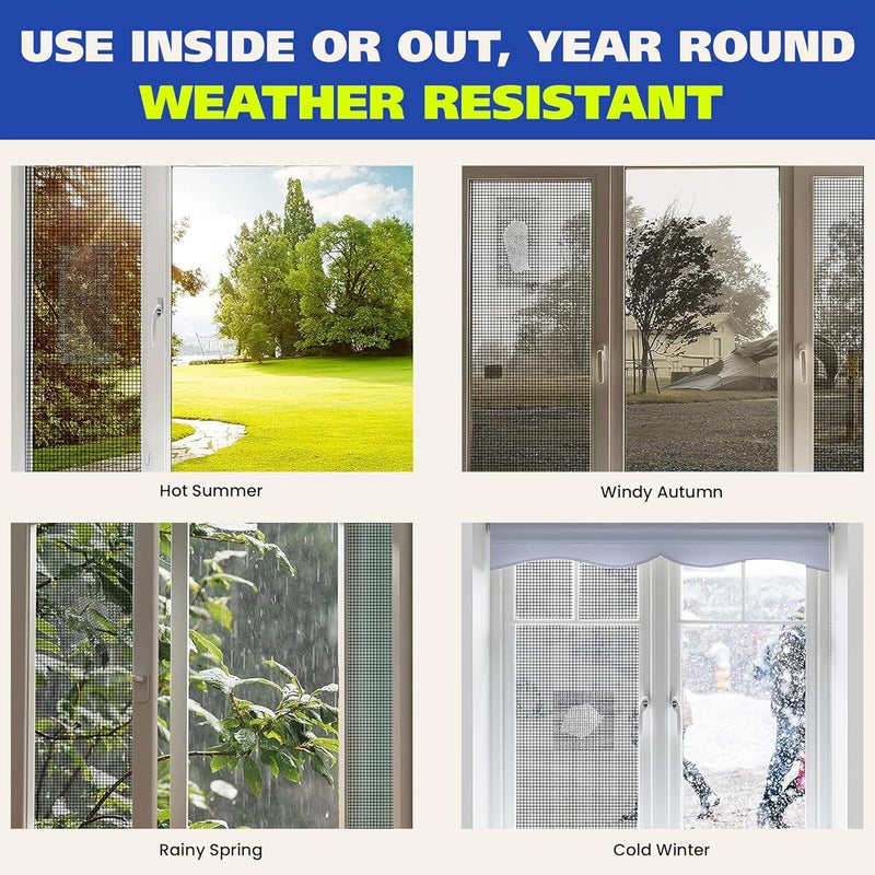Gaffer Power Screen Door Repair Tape | Fiberglass Covering Wire Mesh Tape | Strong Adhesive | Repair Hole Tears | Home, Camper, RV, Cottage | 2 Inch X 6.7 Feet - Image 3