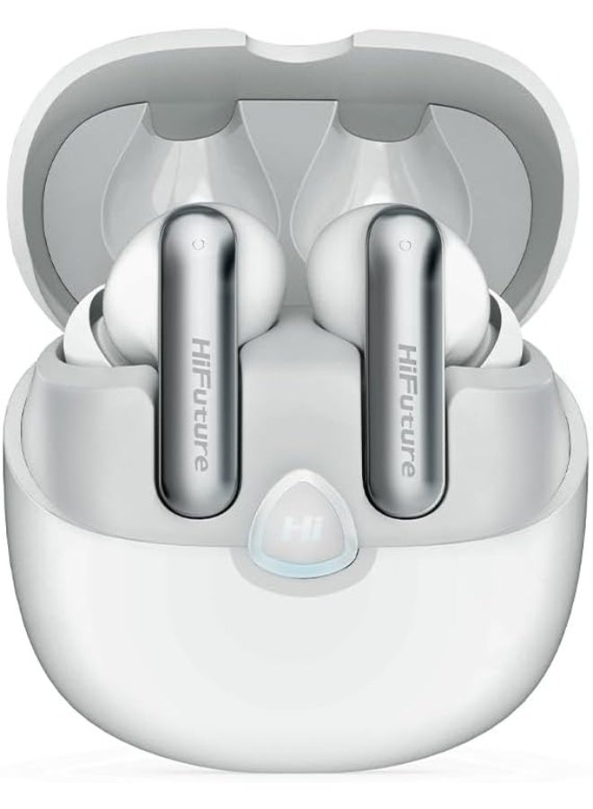 HiFuture SonicAIR Wireless Earbuds with 4-MIC Noise Reduction, 35 Hours Playtime, Comfort-Fit Design, Bluetooth 5.3, Deep Bass, Touch Controls, IPX5 Water Resistant, Type-C Fast Charging - Image 3