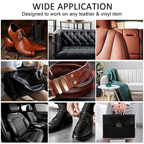 SEISSO Vinyl and Leather Repair Kit for Furniture, Sofa, Jacket, Couches, Car Seats and Purse. Easy Instructions to Match Any Color, Restore Any Material, Bonded, Italian, Pleather, Genuine - Image 5