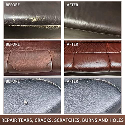 SEISSO Vinyl and Leather Repair Kit for Furniture, Sofa, Jacket, Couches, Car Seats and Purse. Easy Instructions to Match Any Color, Restore Any Material, Bonded, Italian, Pleather, Genuine - Image 4