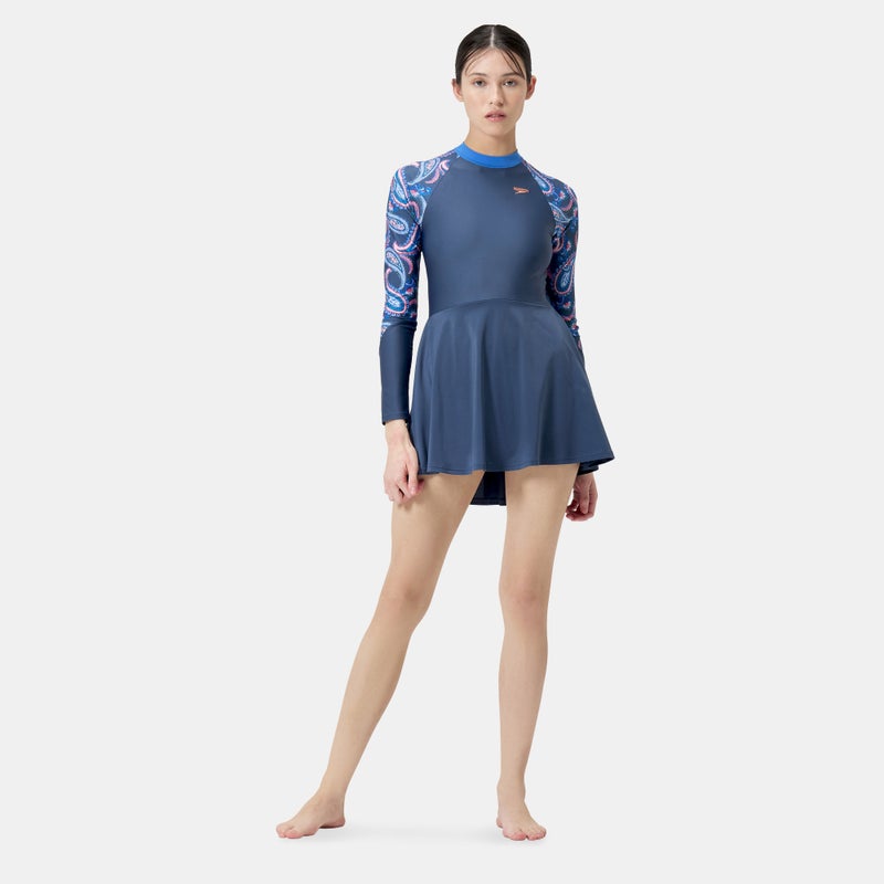 speedo Women's Long Sleeve Swimming Dress - Image 3