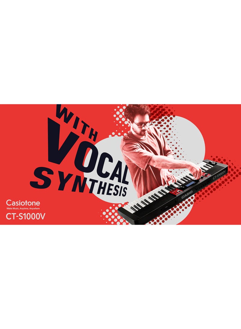 Casio CT-S1000VC2 Vocal Synthesis Keyboard, Black - Image 2