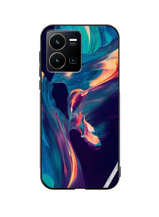 VR CREATIVE Protective Case Cover For Vivo Y35 Abstract Design Multicolour