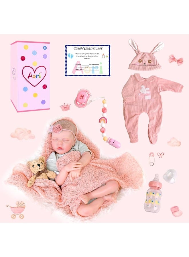 Aori Lifelike Reborn Baby Dolls - Realistic Baby Doll Real Life Girl Newborn Doll, Coming with Gift Box Set - Image 4
