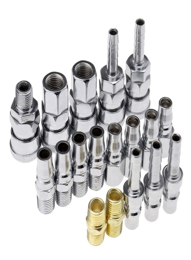 سينج إف إل تي دي مجموعة وصلات ضاغط الهواء من SING F LTD، مكونة من 18 قطعة/مجموعة، وصلات خرطوم الهواء، وصلات سريعة، مجموعة وصلات هوائية سريعة - Image 1