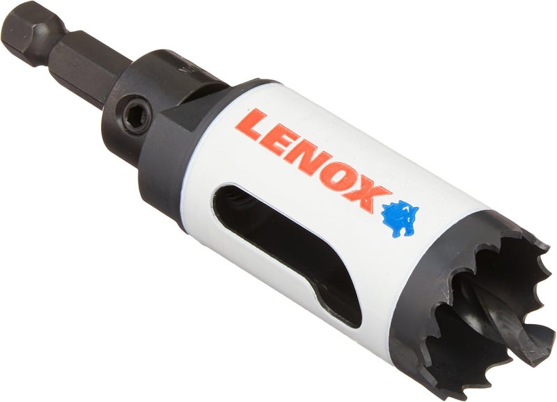 LENOX Tools Bi-Metal Speed Slot Arbored Hole Saw, 1-1/8-Inch - Image 1
