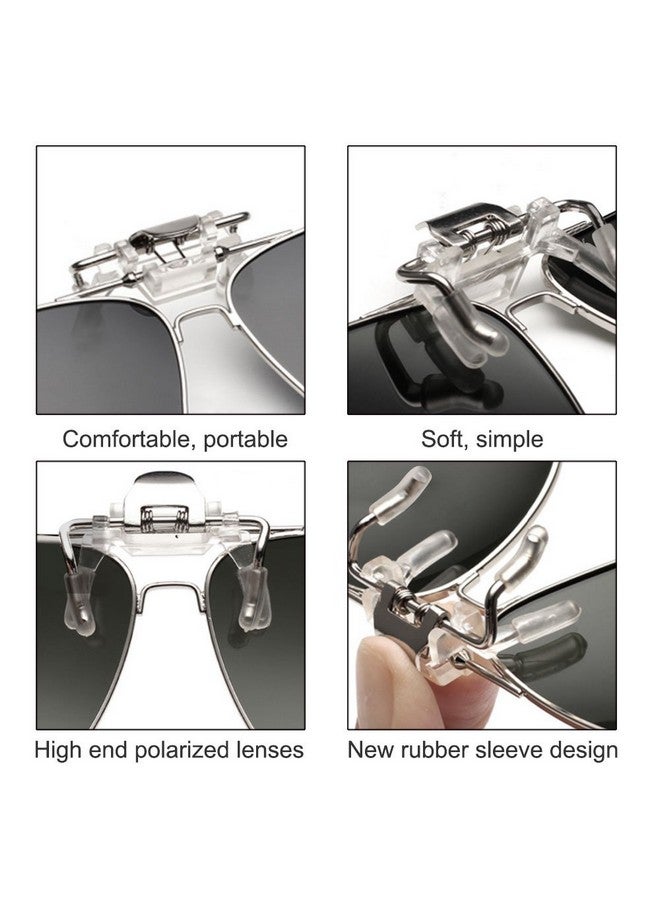 LUFF Polarized Clipon Sunglasses Menswomens Flipup Sun Lenses Fit Outdoor Sports - Image 3