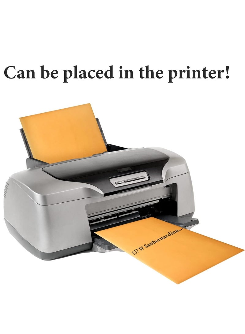 Zikra 120 Pcs Manilla Envelopes Clasp Envelopes Bulk Brown Kraft Catalog Envelopes with Clasp Closure and Gummed Seal 28lb Heavyweight Paper Envelopes (6 x 9 Inch) - Image 2