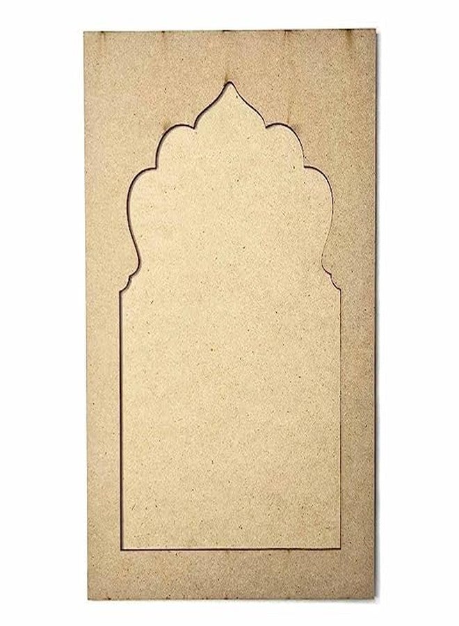 CRAFTNICHE قاعدة جهوروكا سادة من كرافتنيش مصنوعة من خشب MDF مقطوع، مثالية للأعمال الفنية والحرف اليدوية، وديكورات جدارية، وهدايا للمهرجانات، وحفلات الزفاف (21 سم × 30 سم) (مجموعة من قطعة واحدة) - Image 3