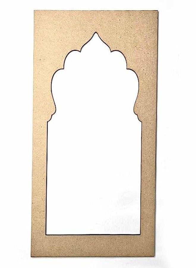 CRAFTNICHE قاعدة جهوروكا سادة من كرافتنيش مصنوعة من خشب MDF مقطوع، مثالية للأعمال الفنية والحرف اليدوية، وديكورات جدارية، وهدايا للمهرجانات، وحفلات الزفاف (21 سم × 30 سم) (مجموعة من قطعة واحدة) - Image 2