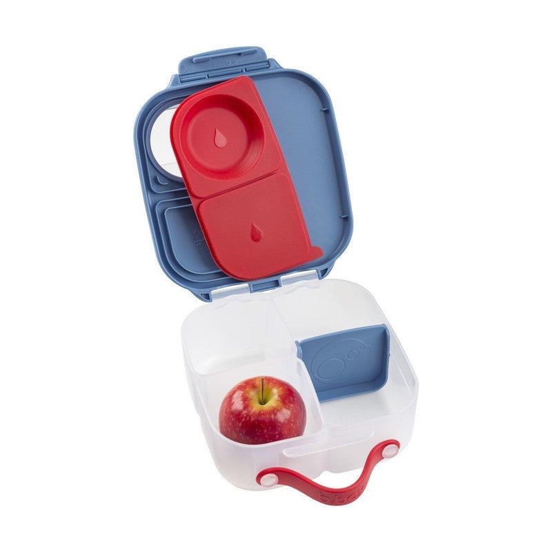 B.Box “Not So Mini” Lunch Box for Kids | Leakproof Compartments | 33.8 fl oz Capacity | Whole Fruit Holder | BPA Free | Easy Open Design-Blue Blaze - Image 2