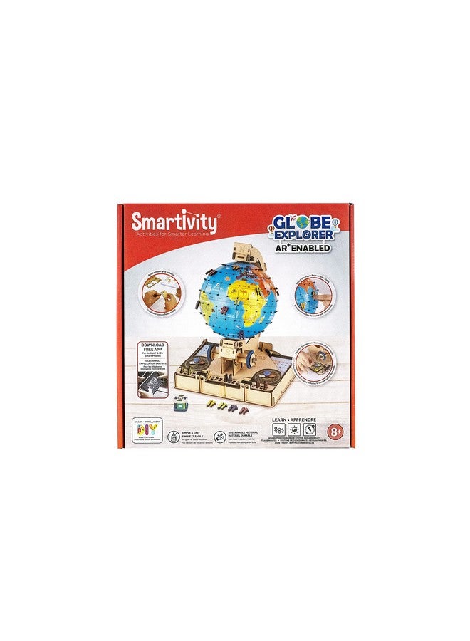 سمارتيفيتي لعبة تعليمية على شكل جذع هندسي خشبي من Globe Explorer للأطفال من سن 8 سنوات فما فوق - Image 1