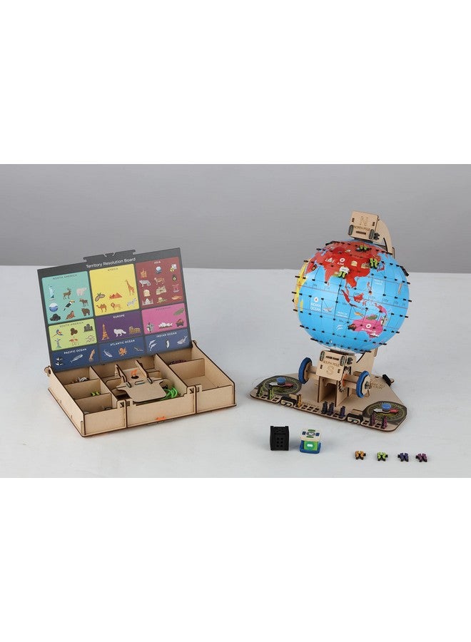 سمارتيفيتي لعبة تعليمية على شكل جذع هندسي خشبي من Globe Explorer للأطفال من سن 8 سنوات فما فوق - Image 2