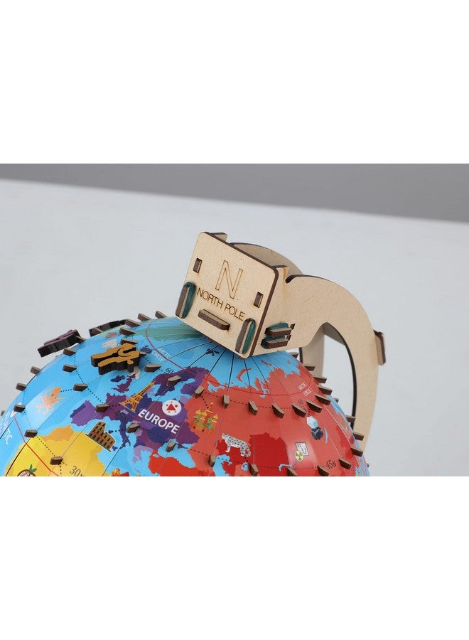 سمارتيفيتي لعبة تعليمية على شكل جذع هندسي خشبي من Globe Explorer للأطفال من سن 8 سنوات فما فوق - Image 4