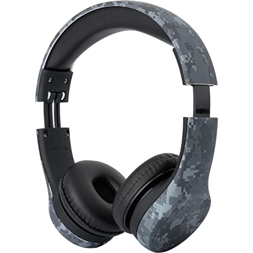 Snug Play+ Kids Headphones – Volume Limited 93dB for Safe Listening – Foldable, Durable Headphones for Toddlers, Boys & Girls – Tangle-Free Cord – Ideal for Travel, School, Tablets - Black Digi Camo - Image 3