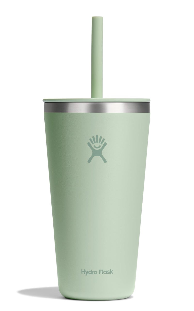 Hydro Flask 28 Oz All Around Tumbler Straw Lid Aloe - Image 1
