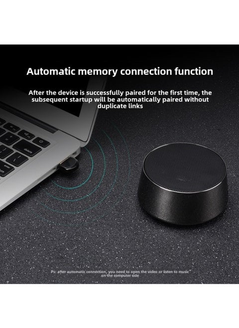 Bluetooth 4.2 Adapter USB Computer Desktop Notebook Wireless Headset Audio Audio Transmitter Drive-Free-Color:Black