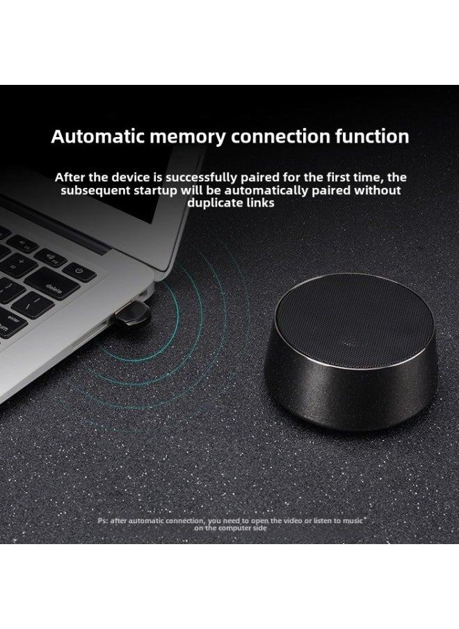 Generic - Bluetooth 4.2 Adapter USB Computer Desktop Notebook Wireless Headset Audio Audio Transmitter Drive-Free-Color:Black - Image 1