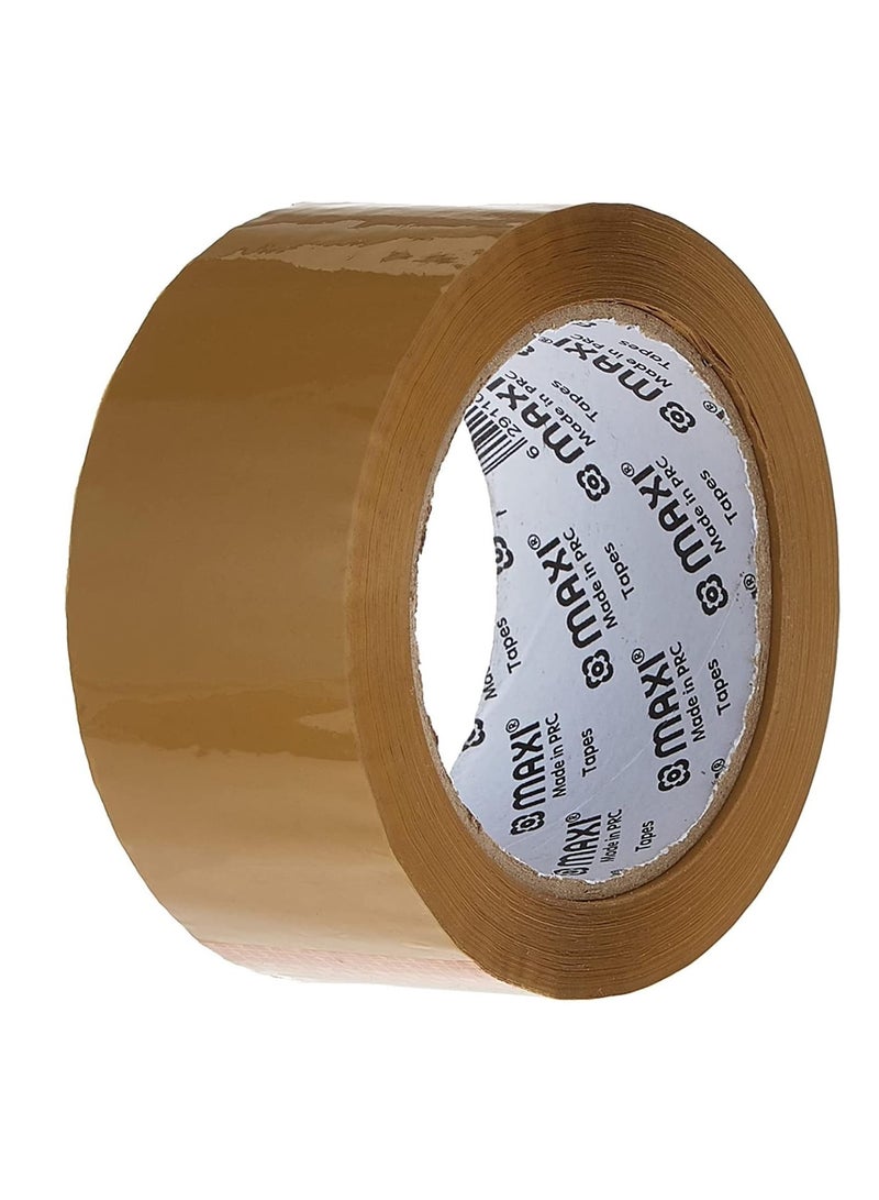 Maxi شريط تغليف بني مقاس 2 بوصة، قطعة واحدة، 100 ياردة - Image 1