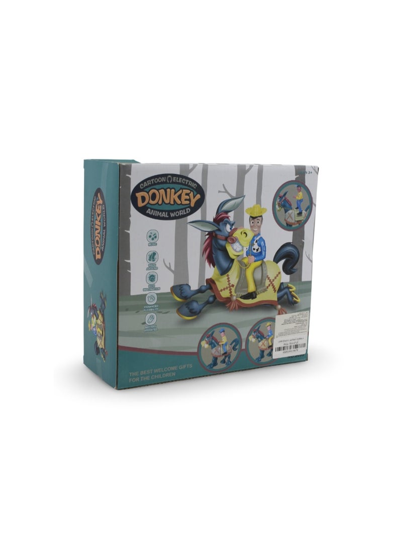Cartoon Electric Donkey Animal World Toy - Image 2