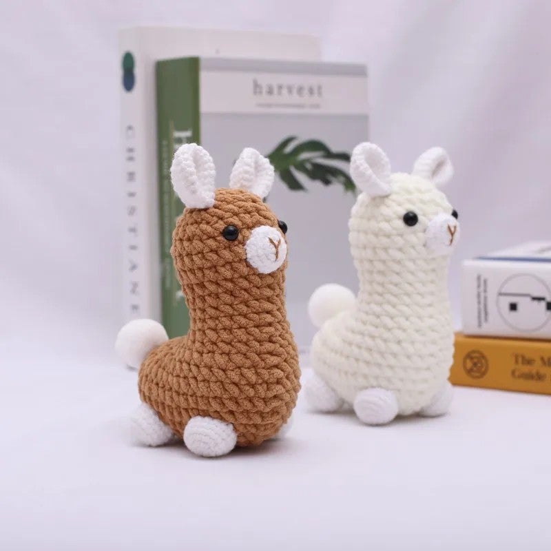 Y&D Knitting Yarn Crocheting Amigurumi Crochet Stuffed Animals Toys Doll Alpaca Keychain Knitted Amigurumi Crochet Toy Llama Keyring - Image 2