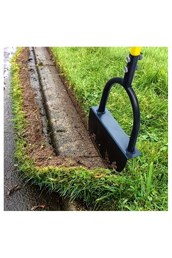 Edger Saw-Tooth, Edger Half Moon Lawn Edger with T-Grip, Sidewalk Grass Long Handled Step Edger - Image 5