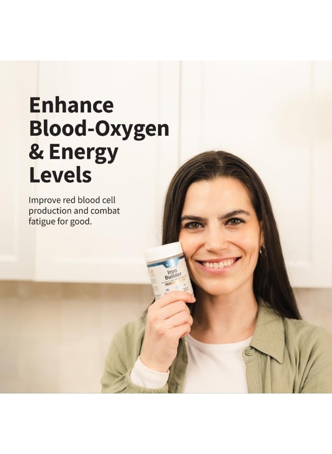 SNAP SUPPLEMENTS Iron Builder Nutrients to Help with Iron Deficiency 60 Capsules - Image 3