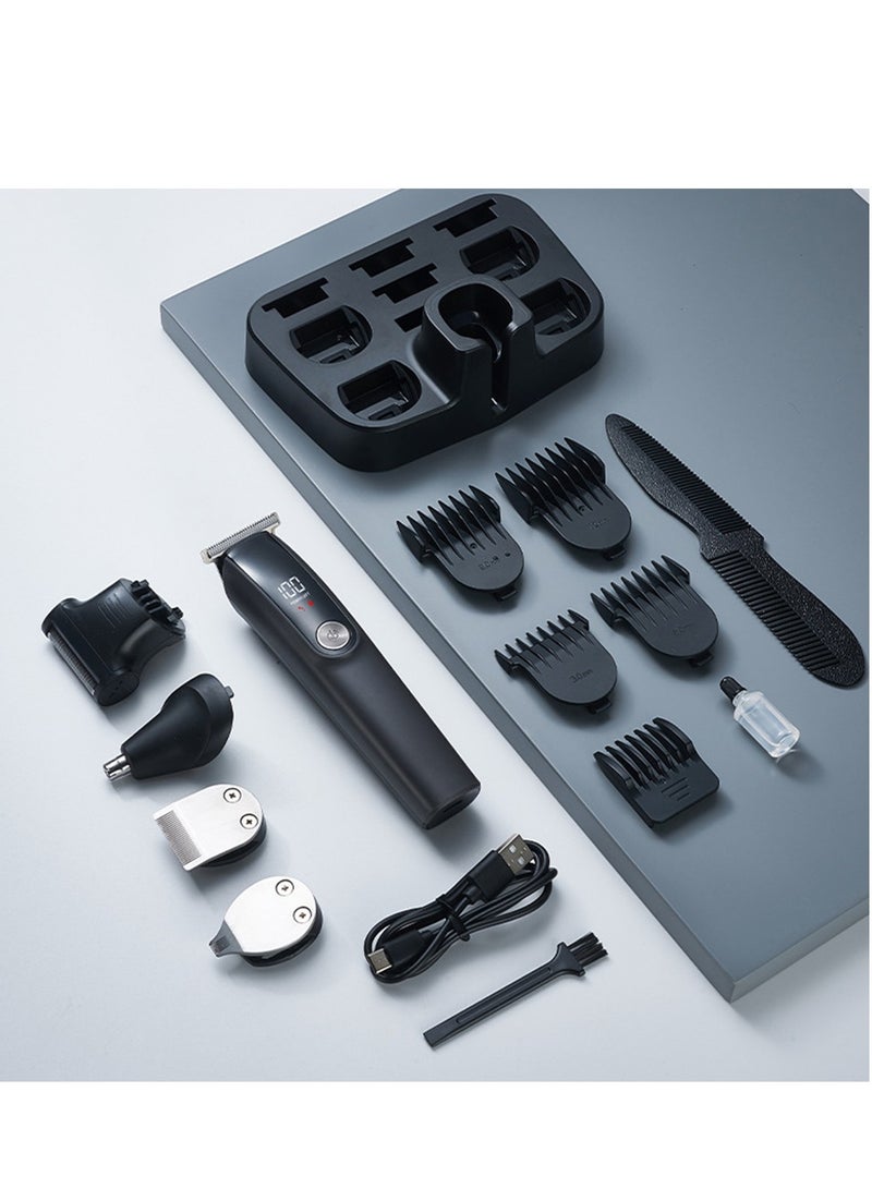 Furtey 5 in 1Hair Clipper for Men , Precision Cutting with Motor ,Multifunctional Mens Grooming Kit for Beard Face Nose and Ear Hair USB Rechargeable Electric Shaver for Men with Storage Base - Image 2