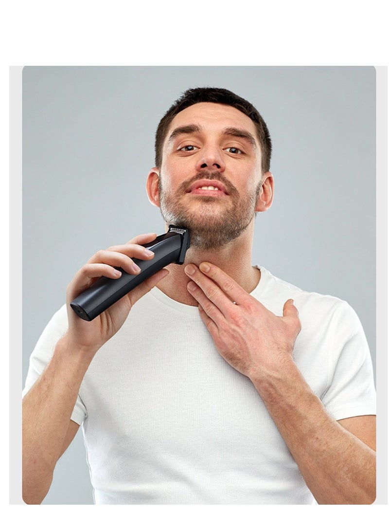 Furtey 5 in 1Hair Clipper for Men , Precision Cutting with Motor ,Multifunctional Mens Grooming Kit for Beard Face Nose and Ear Hair USB Rechargeable Electric Shaver for Men with Storage Base - Image 4