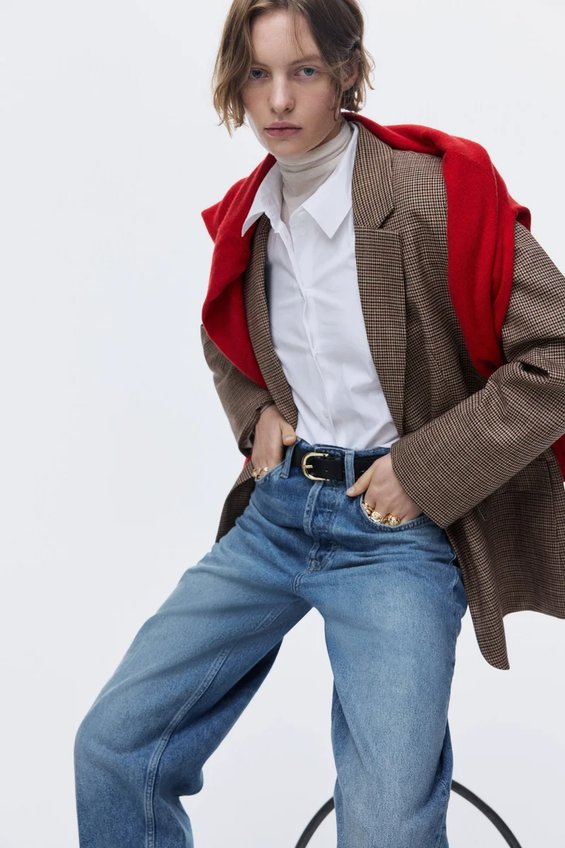 اتش اند ام بليزر بصف مفرد من الأزرار