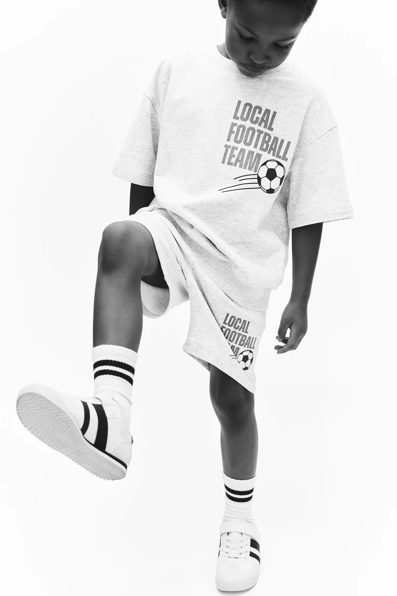 اتش اند ام طقم بلوزة بطبعة - قطعتين