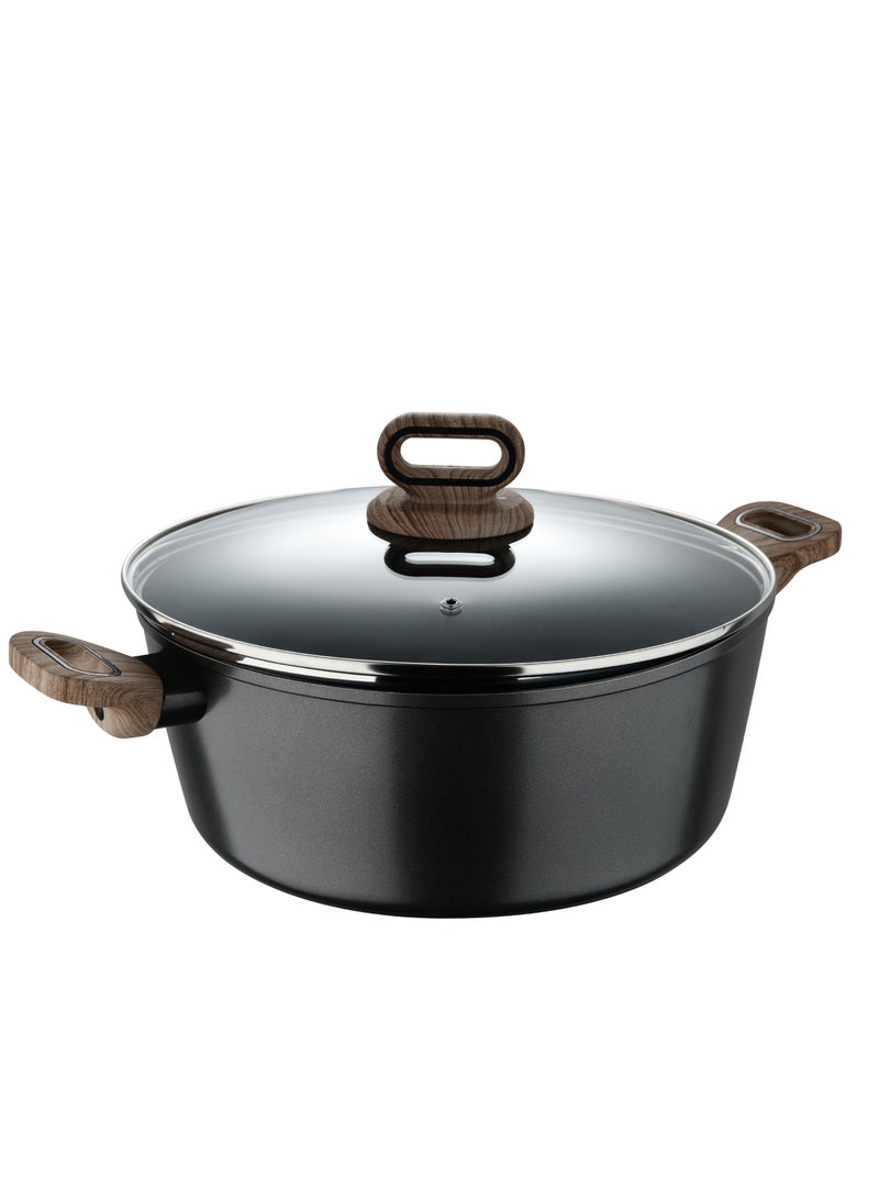 BERGNER ULTIMATE TX FORGED ALUMINUM CASSEROLE + LID 30 CM WITH HEATDOT TECHNOLOGY, INDUCTION BOTTOM, GREY COLOR, BG36174GY - Image 1