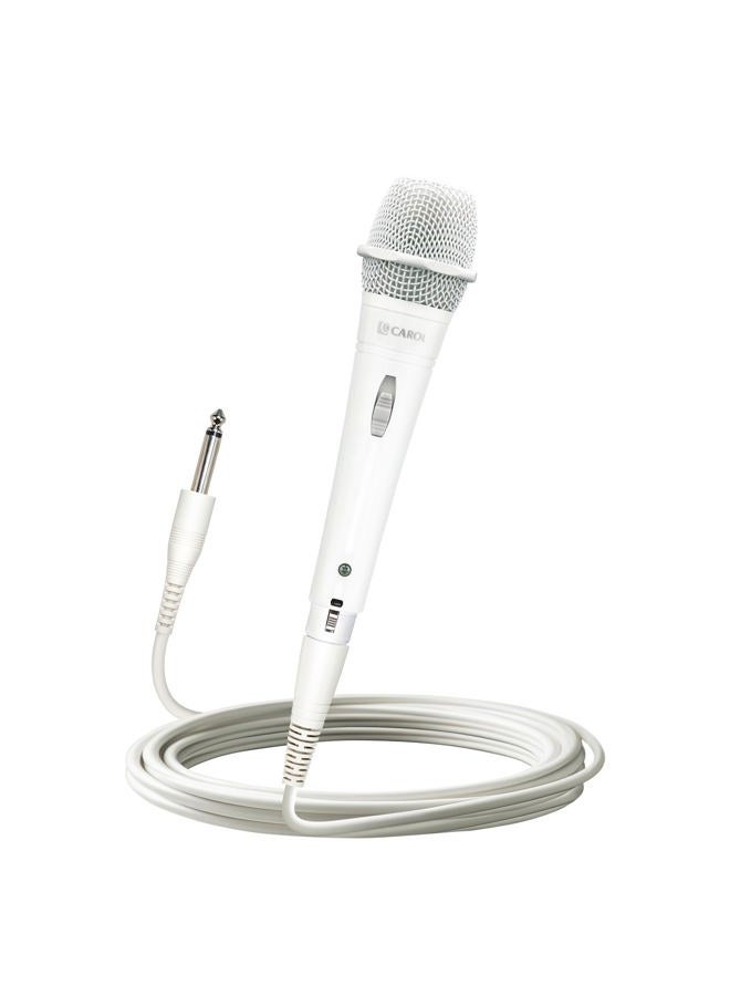 Carol Dynamic Singing Microphone with Super-Cardioid E dur-916S, Optimized for All Vocal Applications, Minimizes Handling Noise Without compromising Sound Quality (White Edition) - Image 1