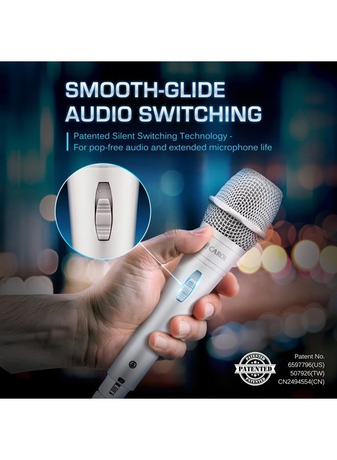 Carol Dynamic Singing Microphone with Super-Cardioid E dur-916S, Optimized for All Vocal Applications, Minimizes Handling Noise Without compromising Sound Quality (White Edition) - Image 5