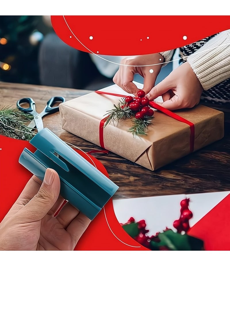 Portable Gift Wrap Cutter Tool 3 Pcs Set in Blue Black White for Easy Wrapping and Decoration - Image 4