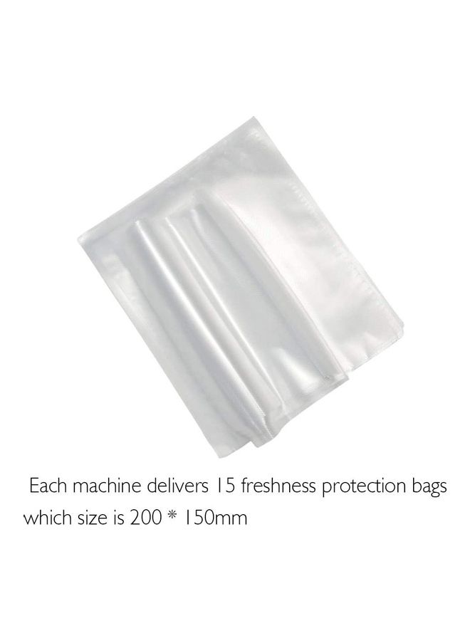 Automatic Household Food Vacuum Sealer Packaging Machine With Bags White - Image 3